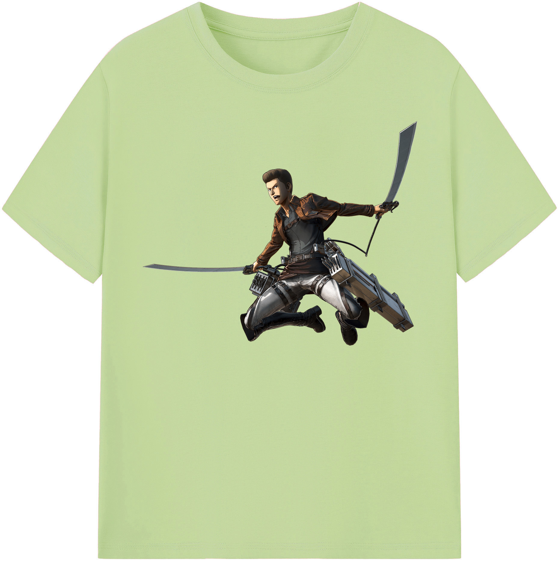 （画像用） 進撃の巨人 Attack on Titan 綿100％半袖Tシャツ（フロントプリント）